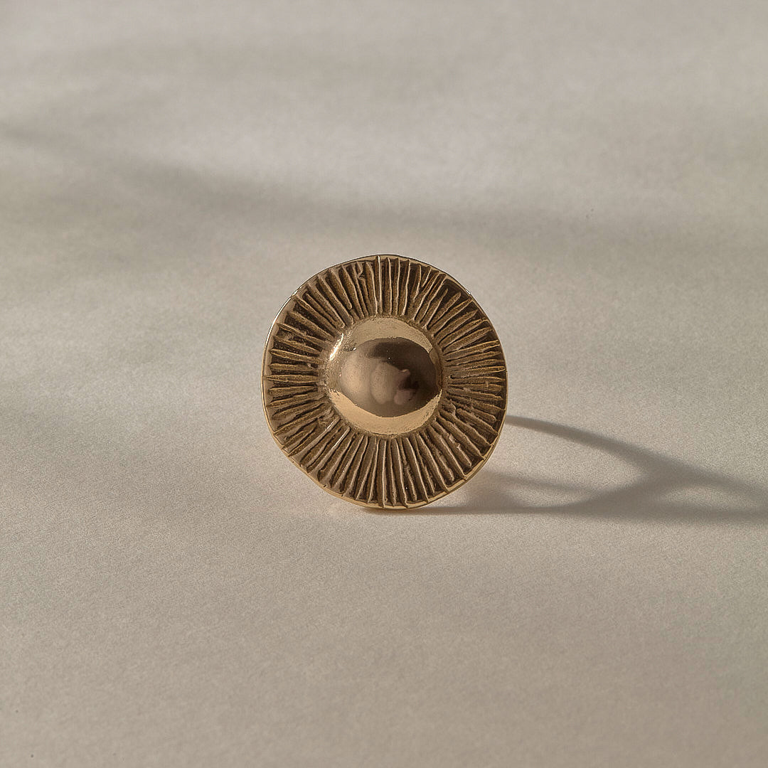 The Gold Heart of the Sun Ring