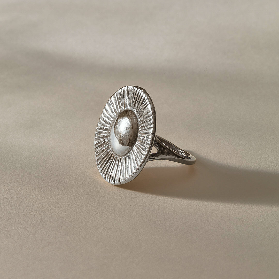 The Silver Heart of the Sun Ring