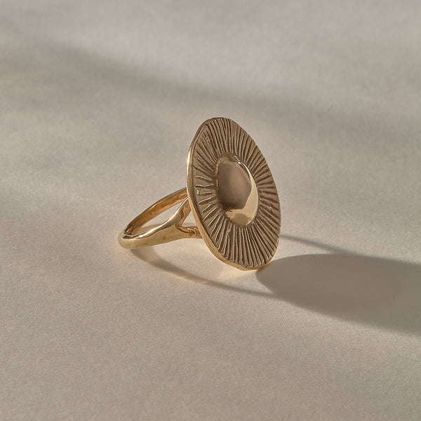 The Gold Heart of the Sun Ring