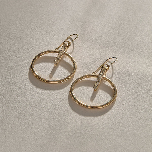 The Gold Henge Earrings
