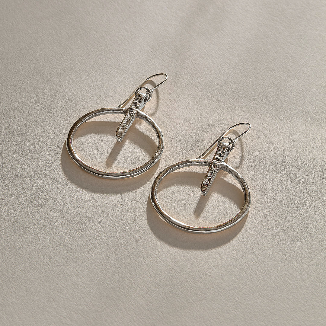 Henge Earrings | Silver
