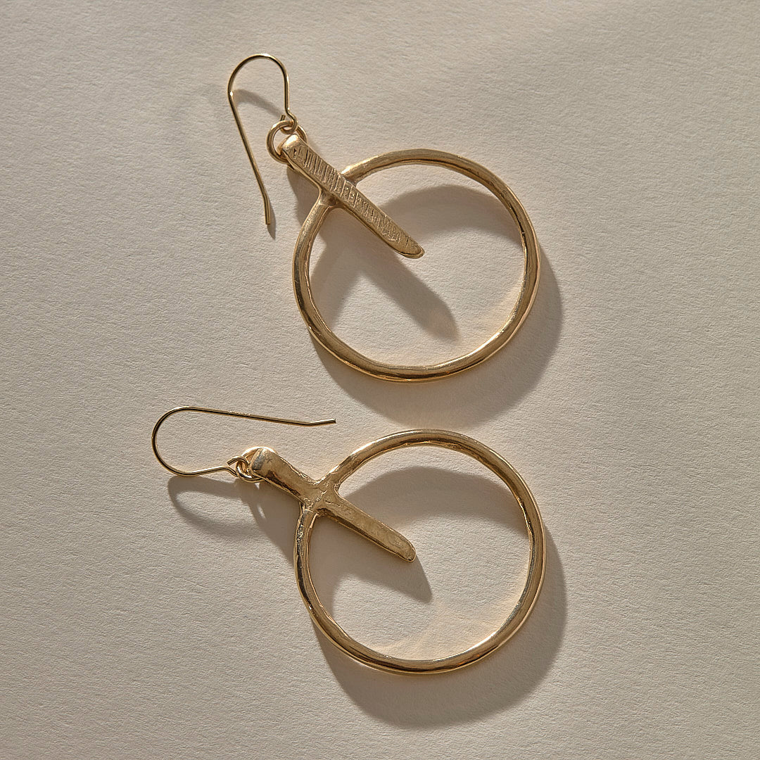 The Bronze Henge Earrings