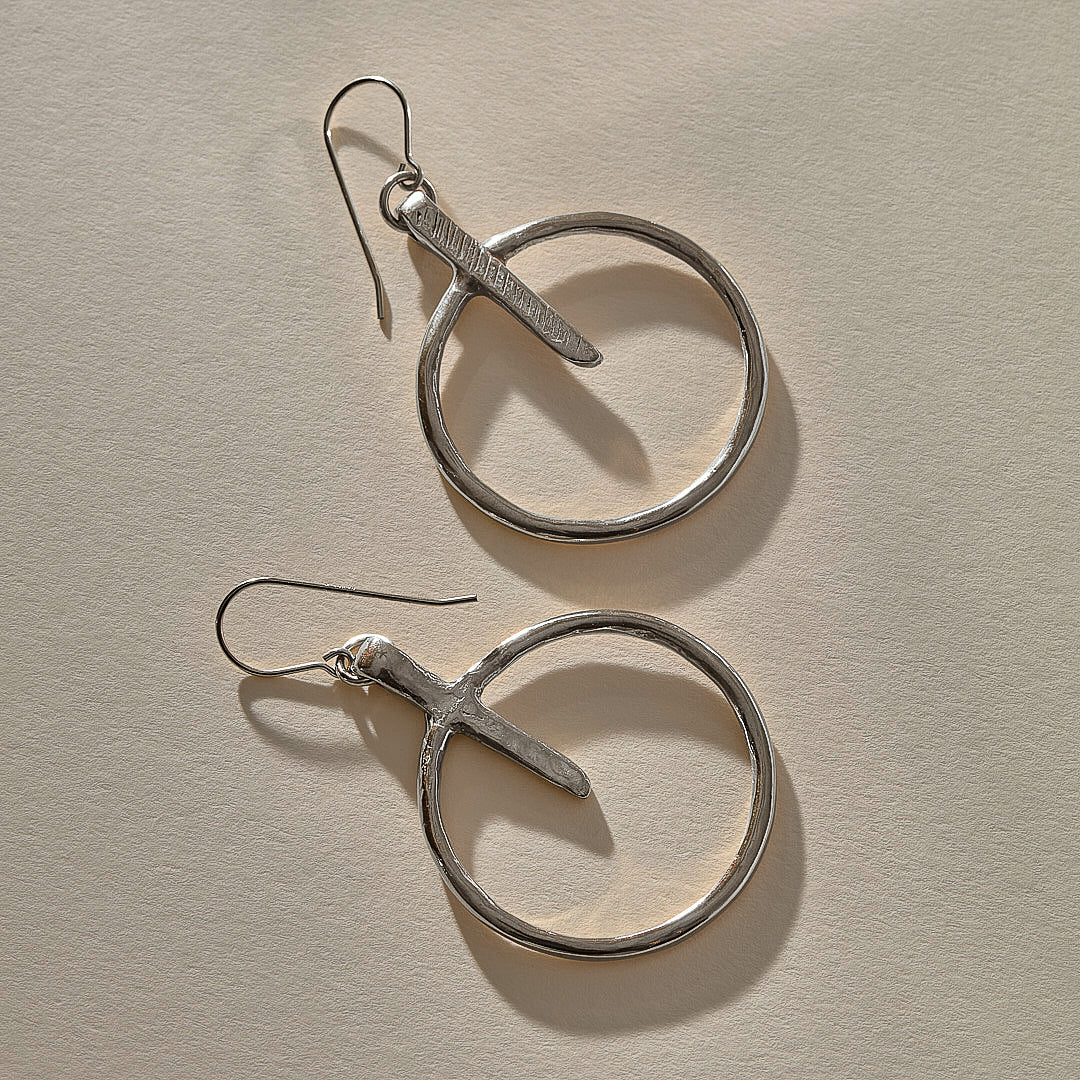 Henge Earrings | Silver