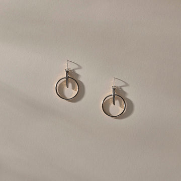 Stone Henge Circle Earrings - Ethically Made Jewelry by