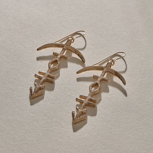 The Bronze Hoku Earrings