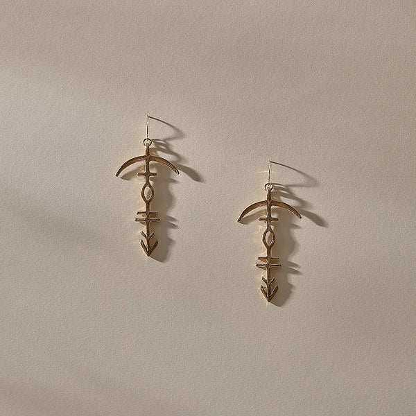 The Bronze Hoku Earrings