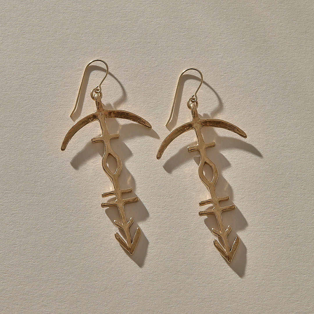 The Gold Hoku Earrings