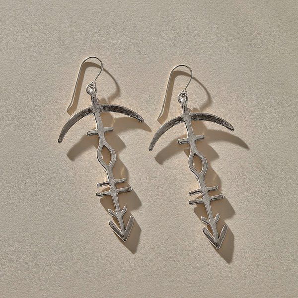 The Silver Hoku Earrings