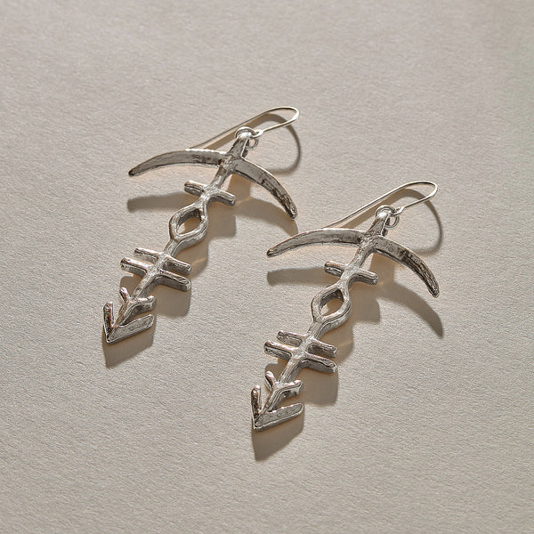The Silver Hoku Earrings