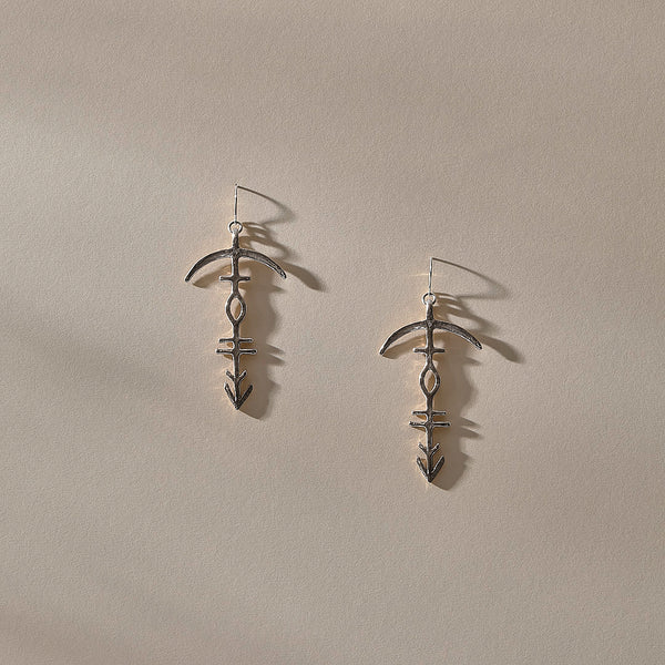 The Silver Hoku Earrings