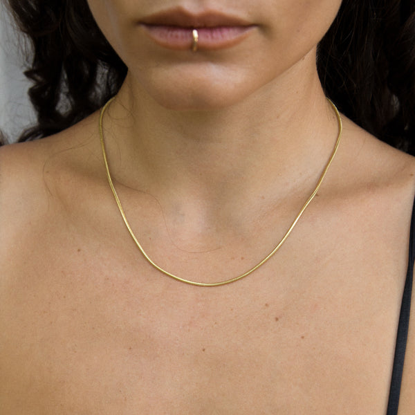 14k Gold Snake Chain Necklace
