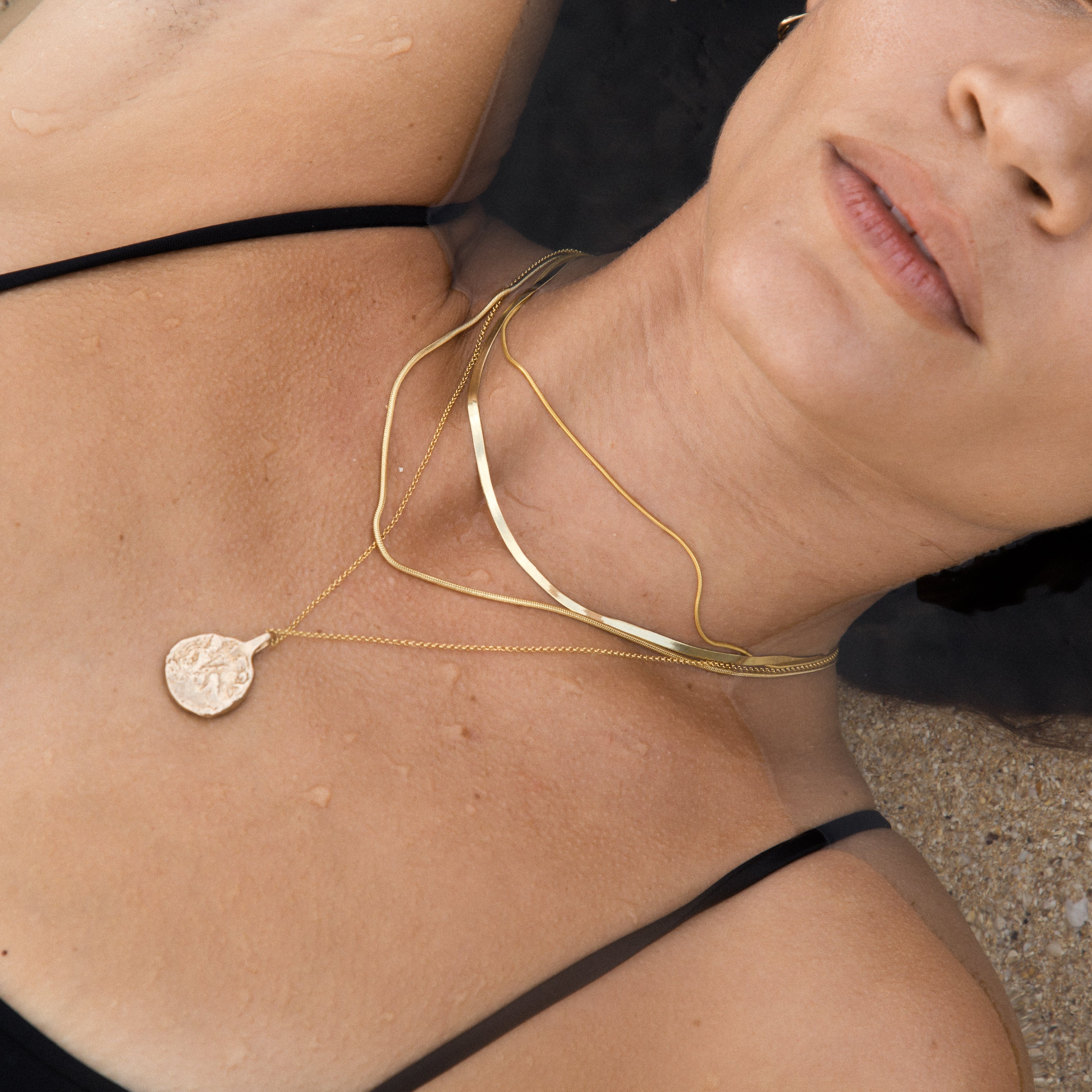Ancient Coin Necklace | Gold