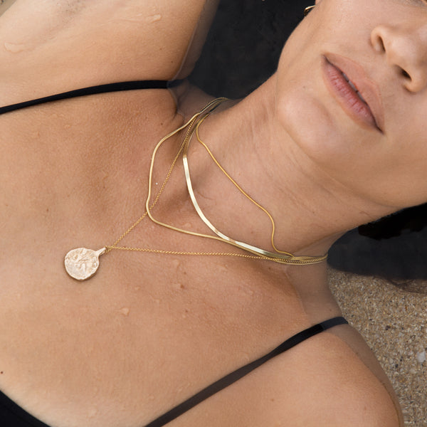 Gold Ancient Coin Necklace