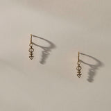 Ma'at Charm Hoops | Gold