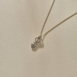 Mini Ma'at Charm Necklace | Silver