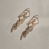 Serpent Earrings | Bronze