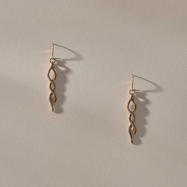 The Gold Serpent Earrings