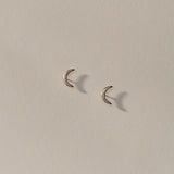 Moon Studs | Silver