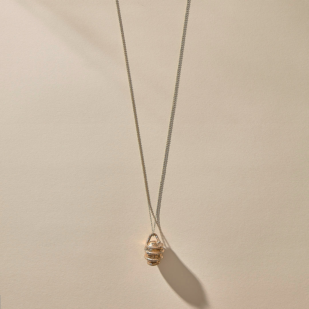 Orphic Egg Capsule Necklace | Gold