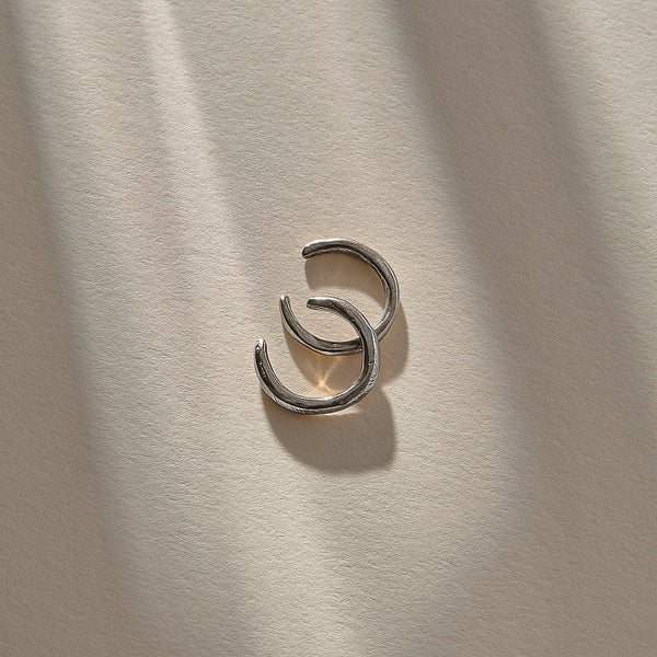 The Silver Padma Cuff Set