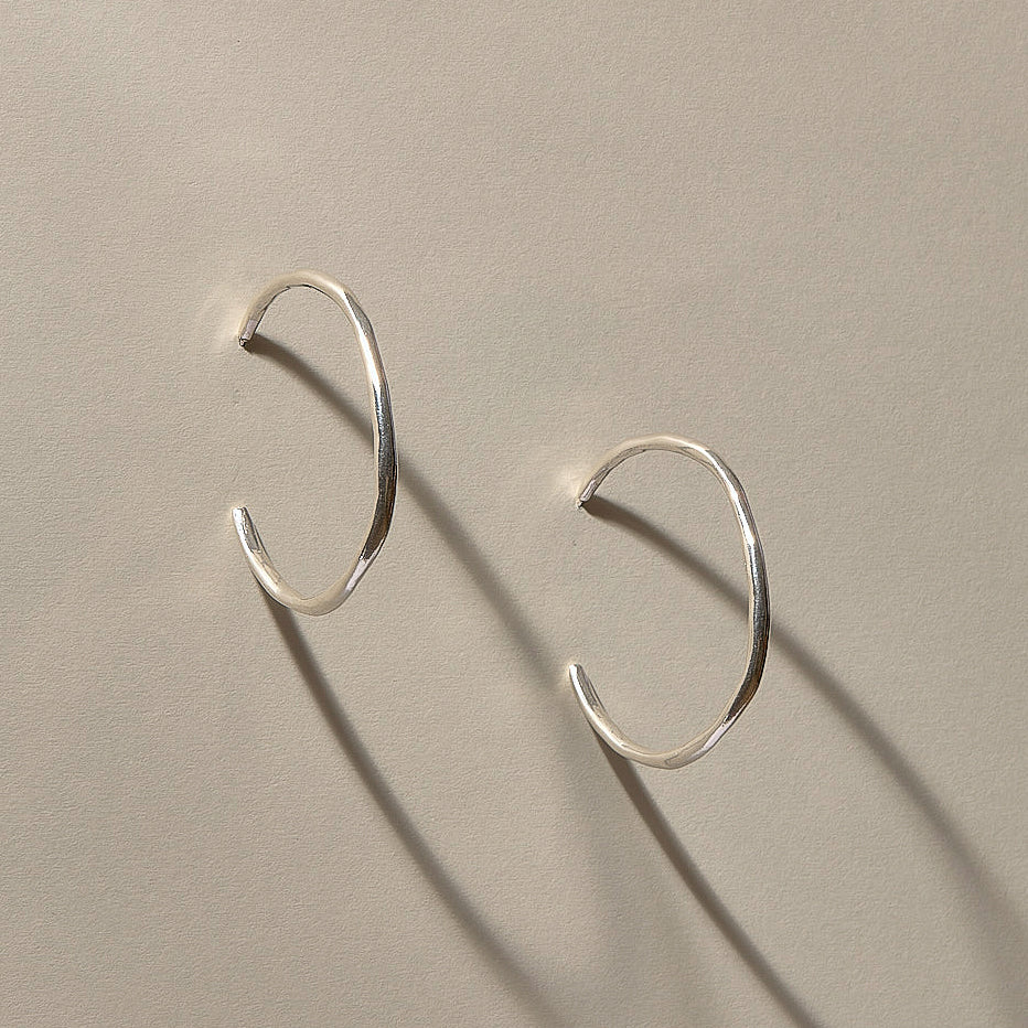 Paloma Hoops | Silver