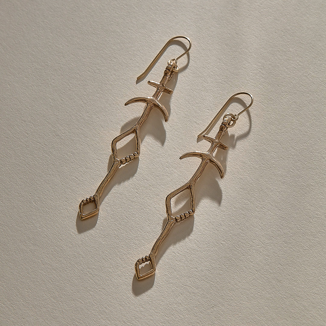 Panah Amulet Earrings | Bronze