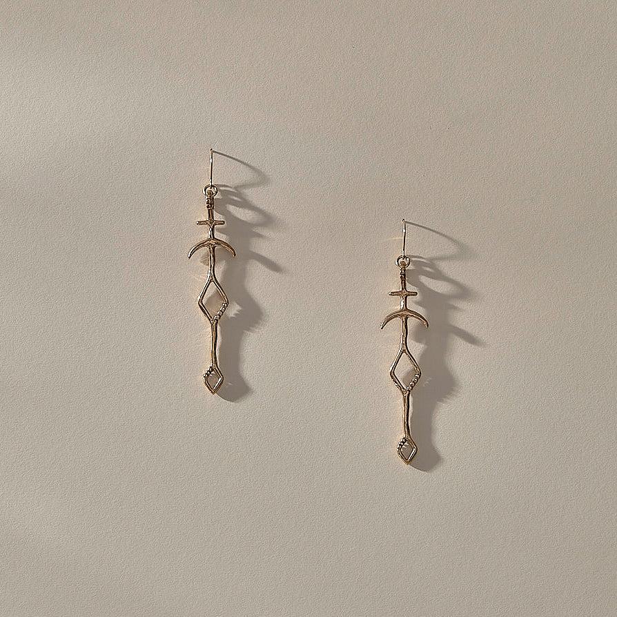Panah Amulet Earrings | Bronze