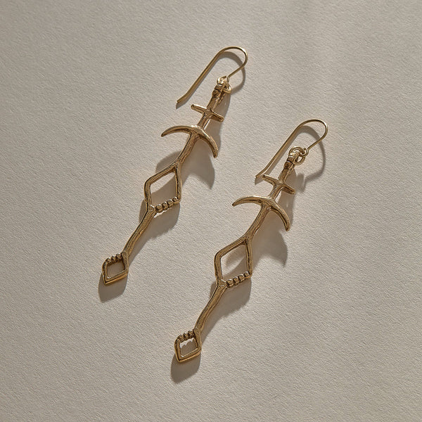 The Gold Panah Amulet Earrings