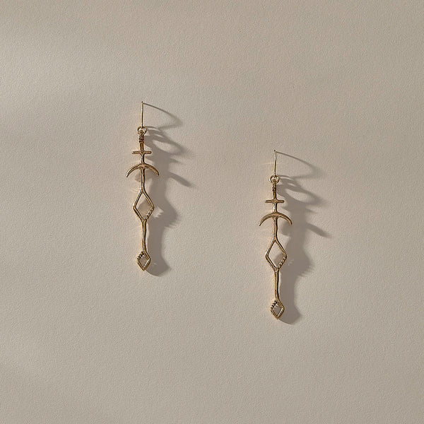 The Gold Panah Amulet Earrings