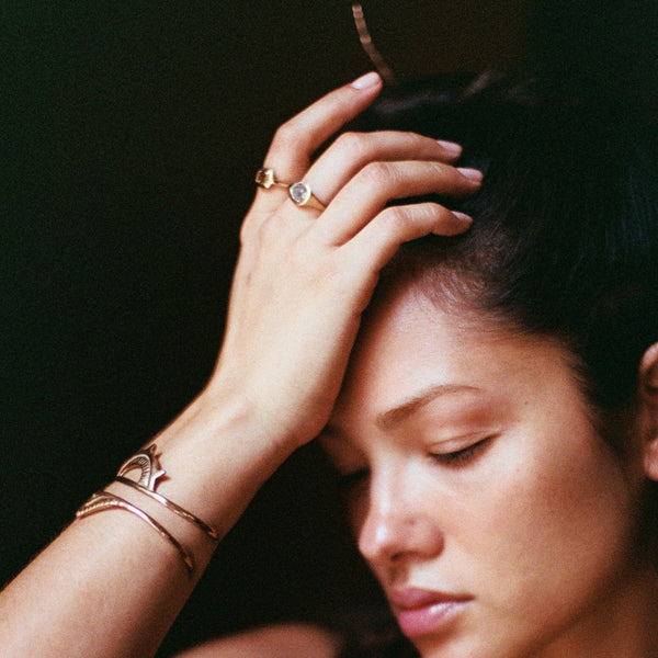 Oria Diamond Signet Ring  | OOAK