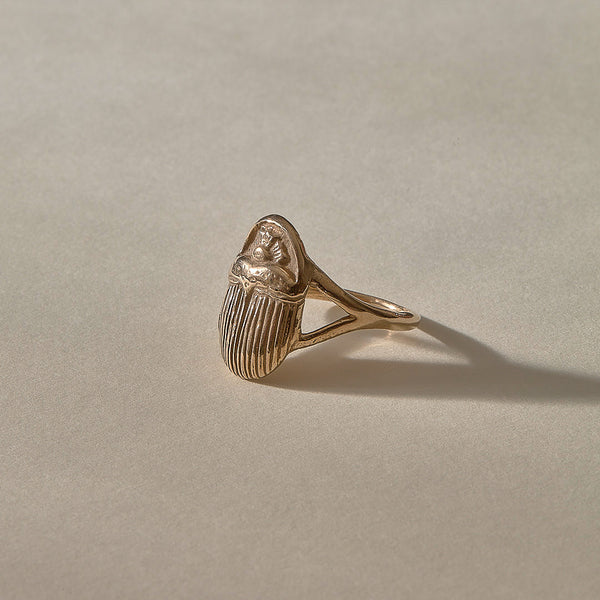 The Bronze Scarab Ring