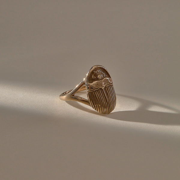 The Bronze Scarab Ring