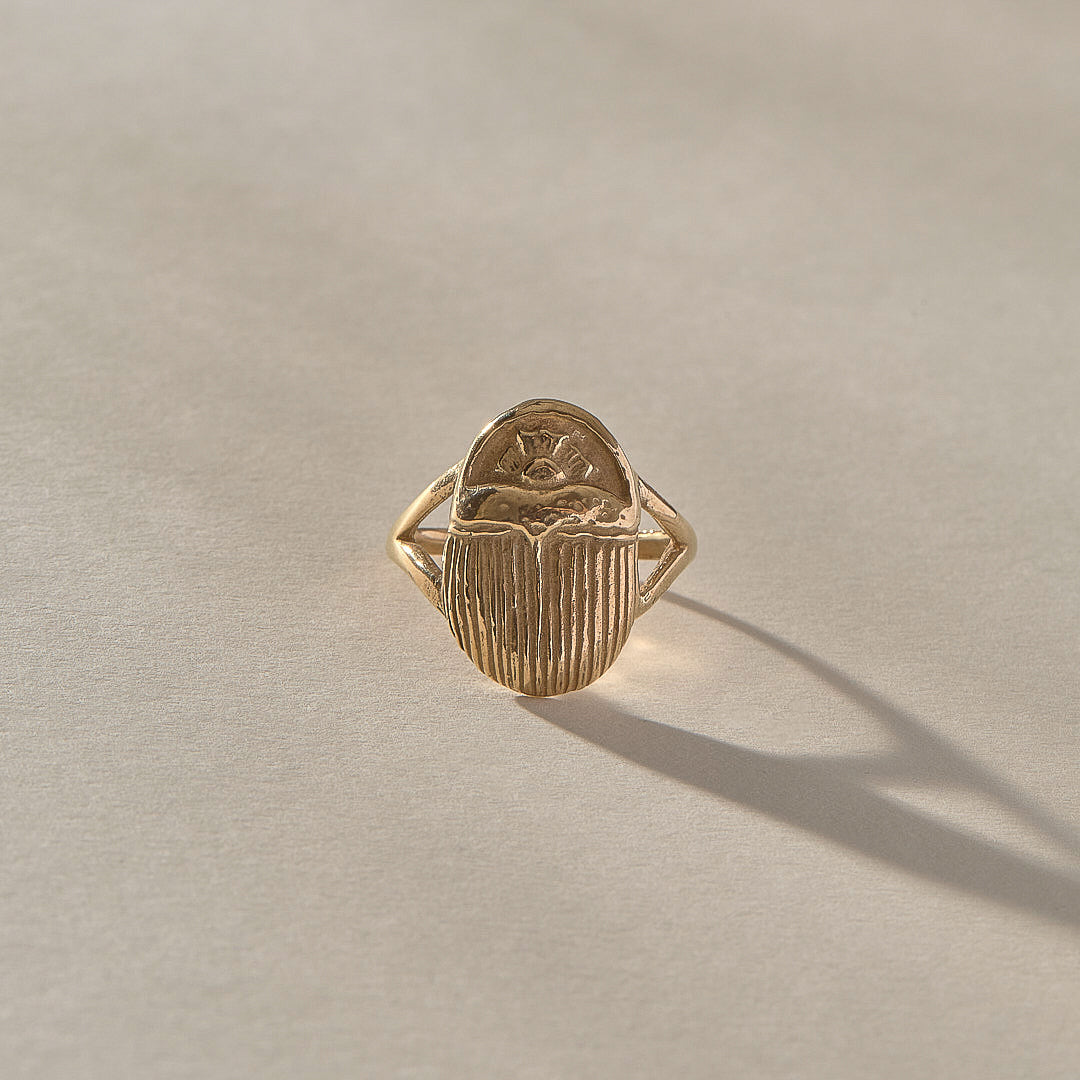 The Gold Scarab Ring