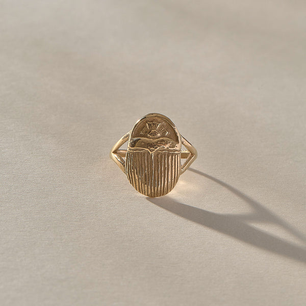 The Gold Scarab Ring