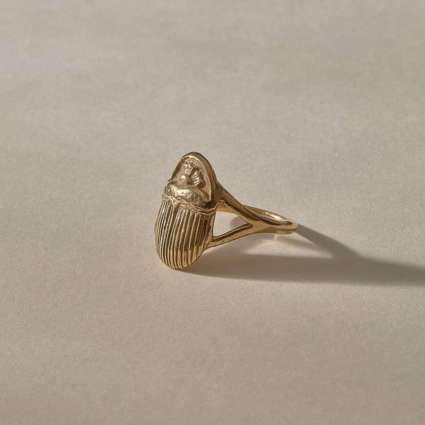 The Gold Scarab Ring