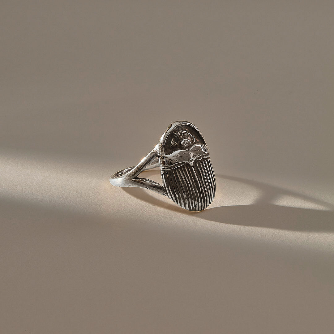 The Silver Scarab Ring