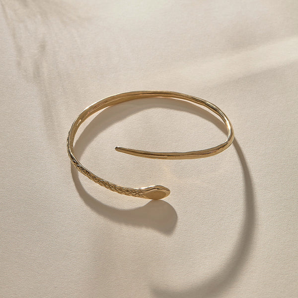 The Gold Serpent Cuff