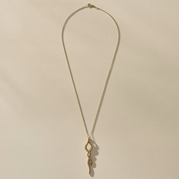 The Gold Serpent Amulet Necklace