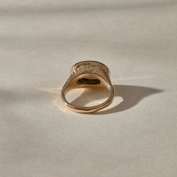 The Bronze Smoky Quartz Signet Ring