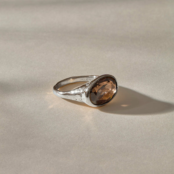Smoky Quartz Signet