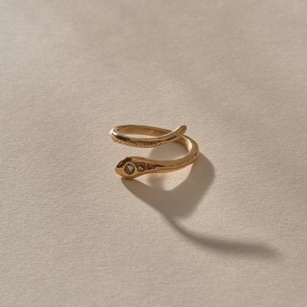 The  Bronze Stoned Serpent Ring