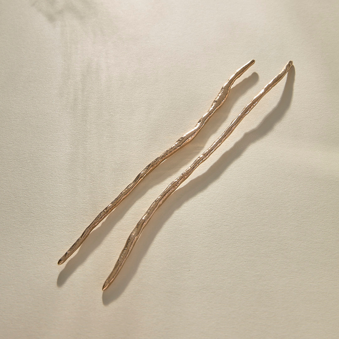 The Bronze Wabi Hair Sticks