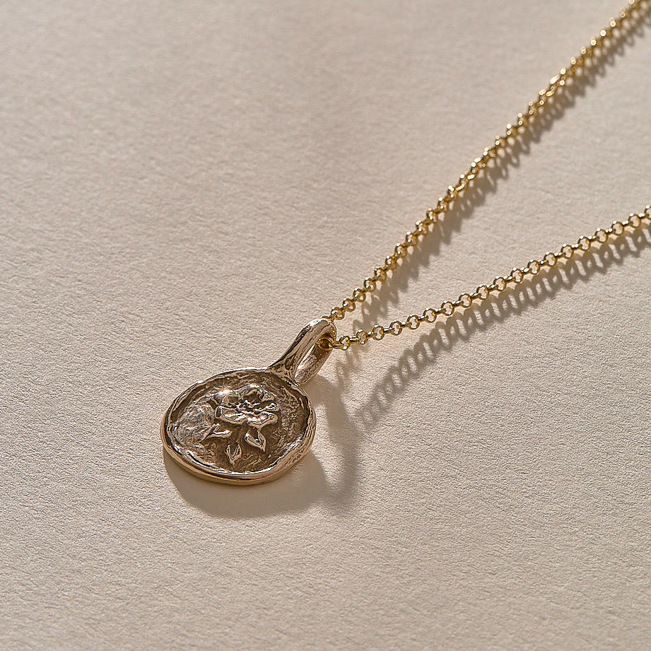 Wild Rose Necklace | Bronze