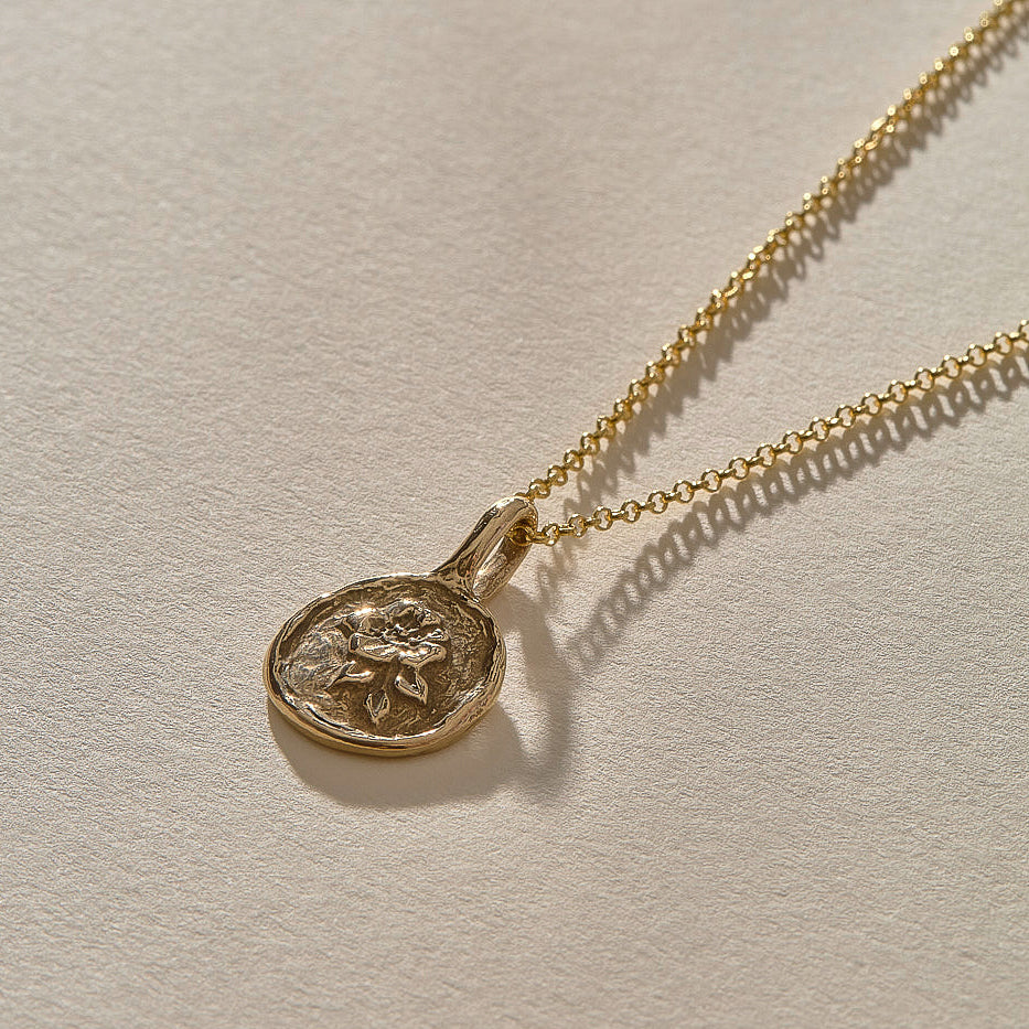 Wild Rose Necklace | Gold