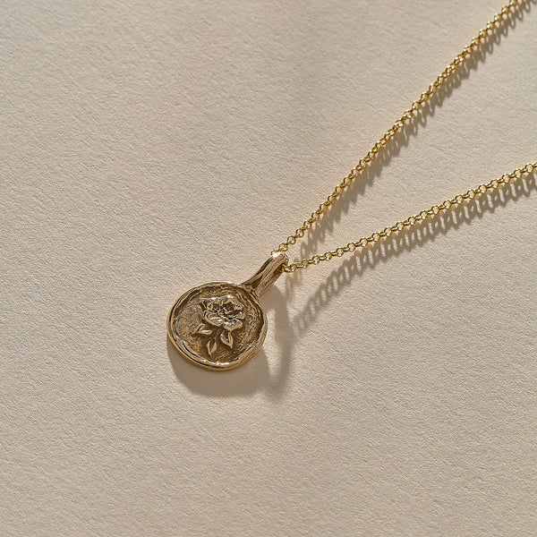 The Gold Wild Rose Necklace