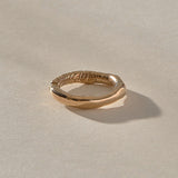 Magi Ring in recycled bronze, view from above