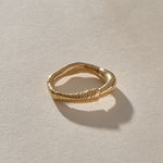 Magi Ring in solid recycled gold, front view