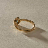 Back of the Meridian Ring, showing the smooth, organic 14k gold band.