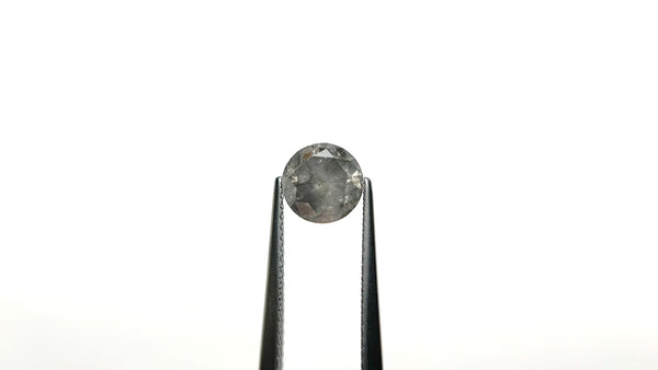 Nova Brilliant Cut Grey Salt & Pepper Diamond Ring | OOAK