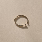 Solea Toe Ring in recycled sterling silver, thin adjustable open band